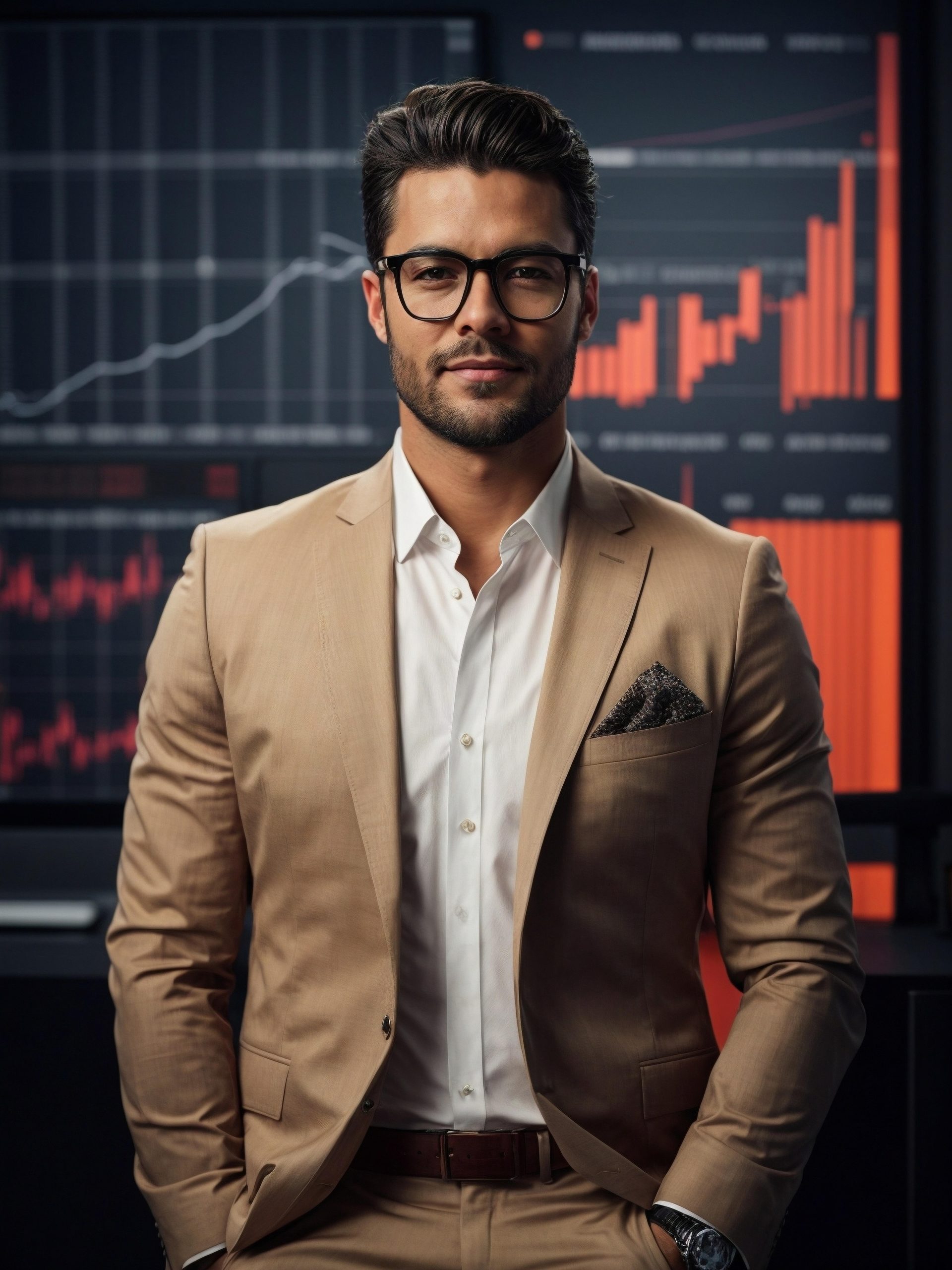 man-suit-glasses-stands-front-graph